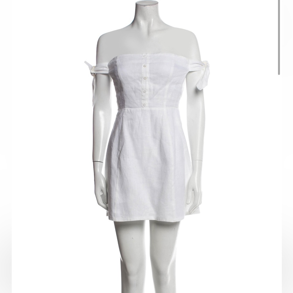 Reformation White Linen Summer Dress